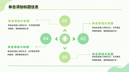 绿色小清新教学课件PPT模板