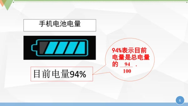人教版 六年级数学上册《百分数的认识》（课件）(共25张PPT)