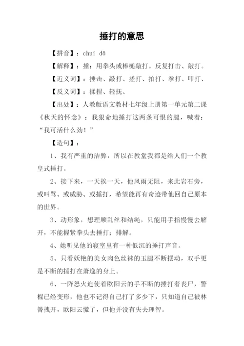 捶打的意思0.docx