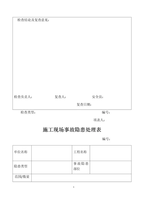 安全检查记录表模板.docx