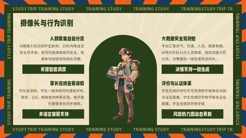黄绿色复古风企业文化宣导PPT模板