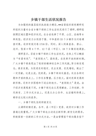 乡镇干部生活状况报告.docx