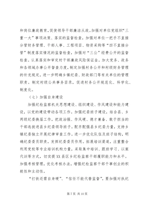 监察局党风廉政建设和反腐败工作意见.docx