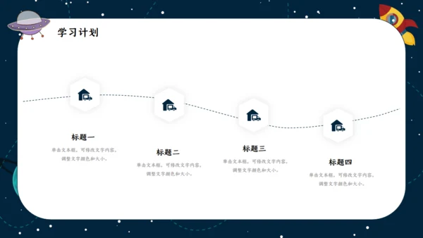 我是小宇航员开学季通用PPT模板