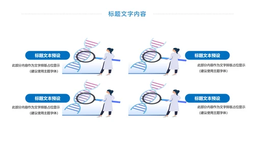 医学医疗基因研究基因细胞学动态PPT模板