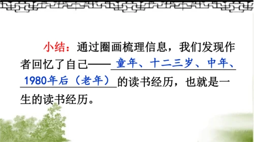 【同步课件】部编版语文五年级上册 25 忆读书 课件（2课时）