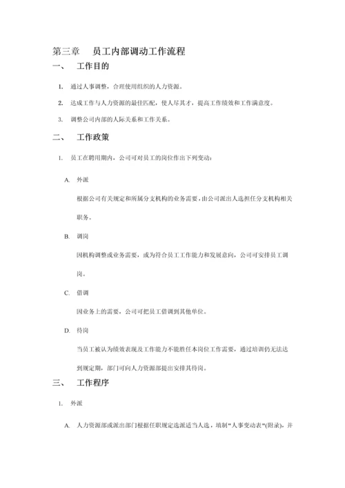 新版经典实用的入职离职转正异动流程及相关表格.docx