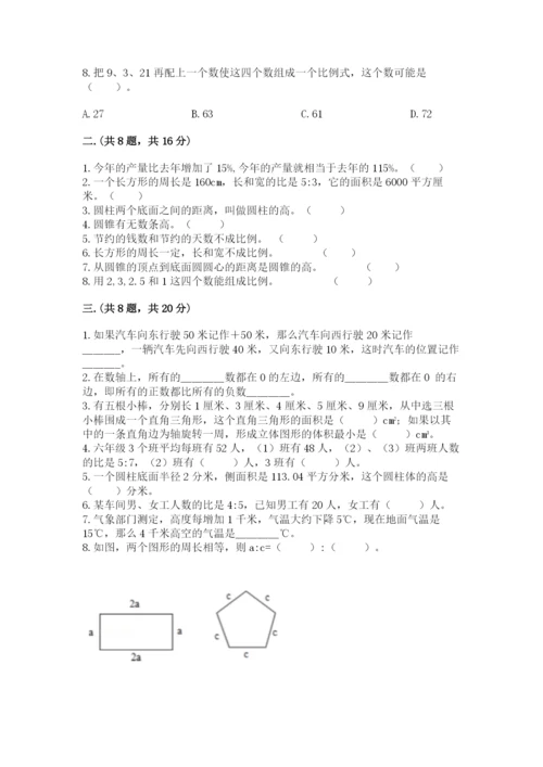 小升初数学综合练习试题（有一套）.docx