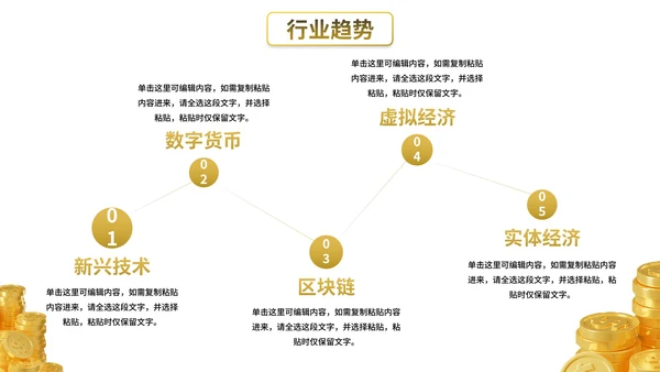 卡通商务插画金融理财行业介绍PPT模板