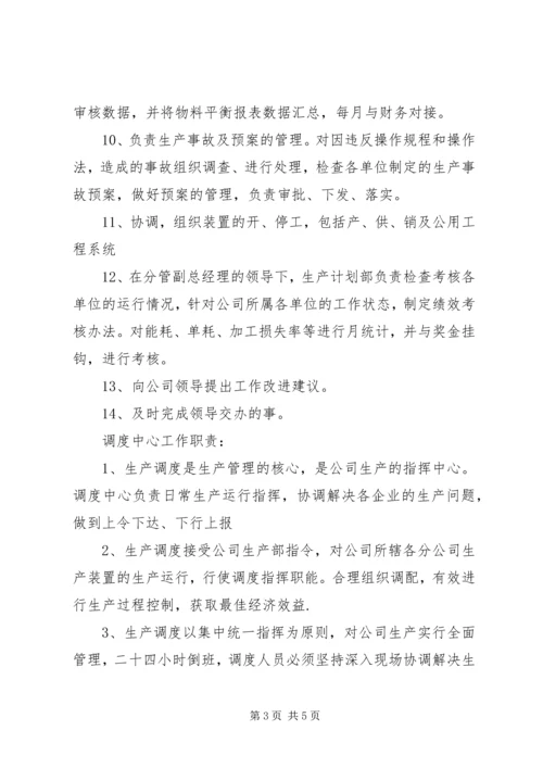 生产计划部职责.docx