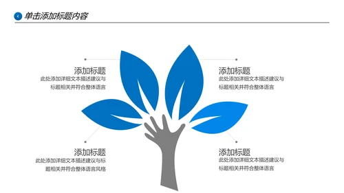 欧美大气蓝色企业宣传公司简介PPT模板