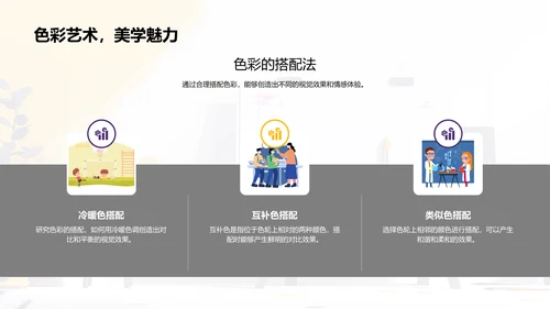 颜色艺术教学PPT模板