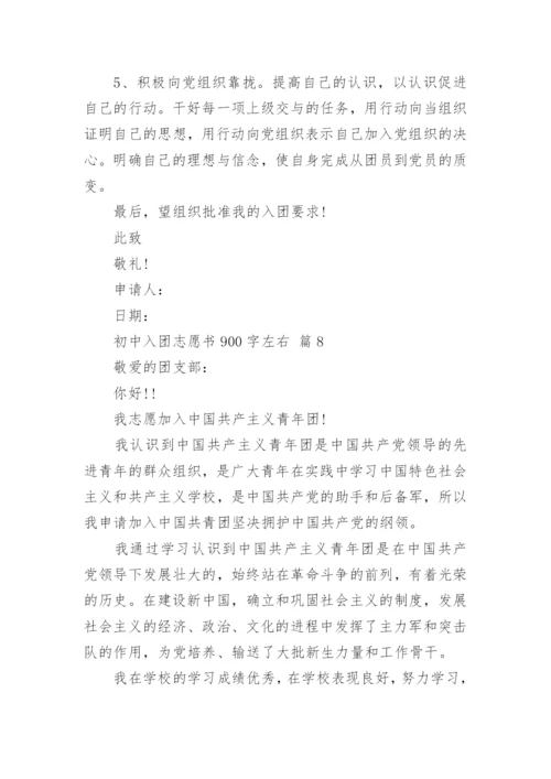 初中入团志愿书900字左右.docx