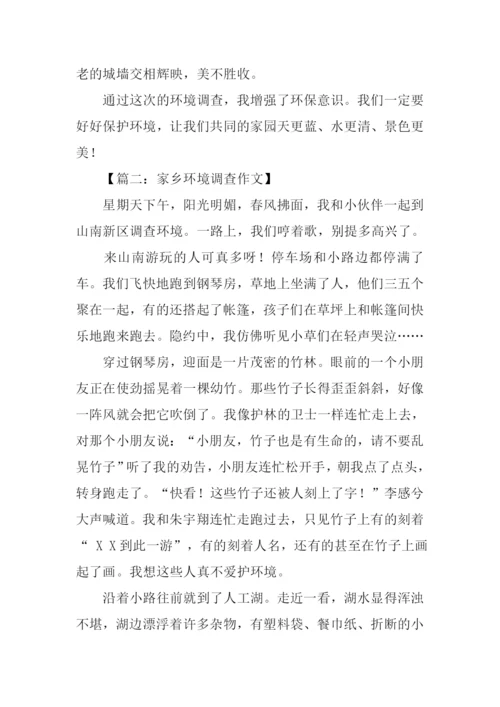 家乡环境调查作文.docx