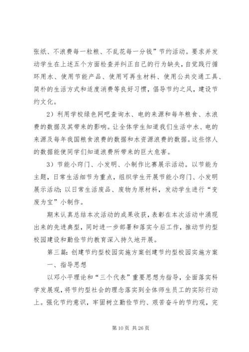 重庆商务职业学院节约型校园活动实施方案.docx