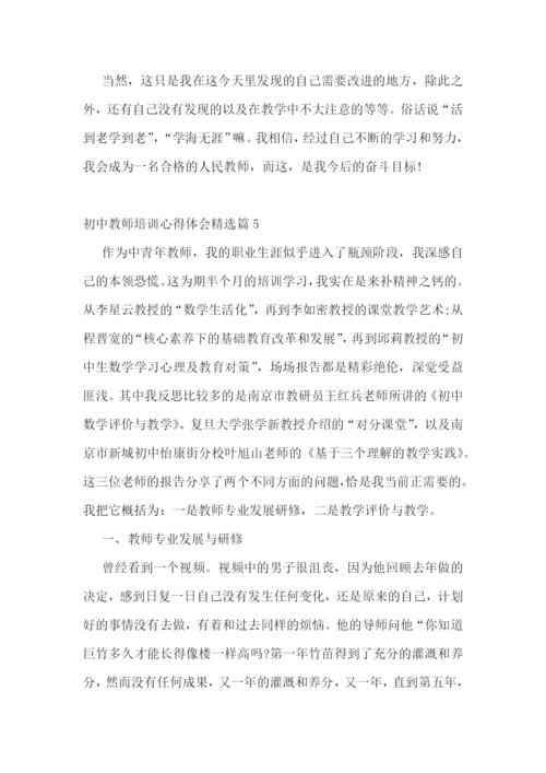 初中教师培训心得体会精选.docx