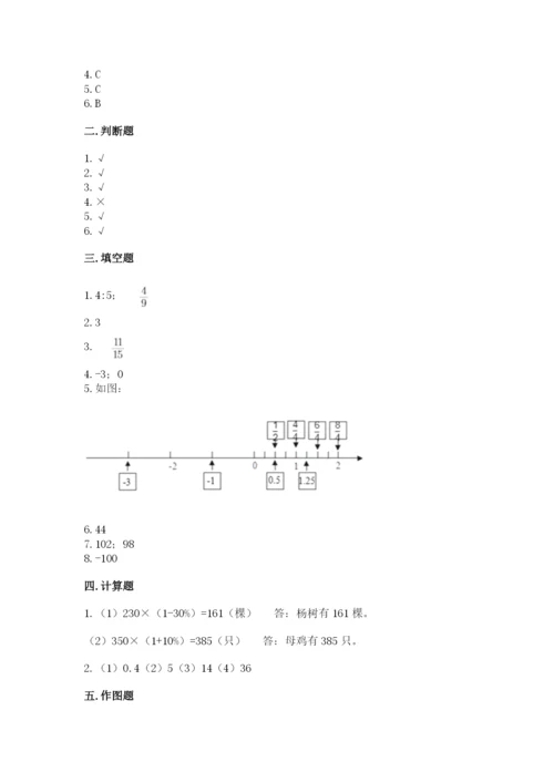 上海市松江区六年级下册数学期末测试卷汇编.docx