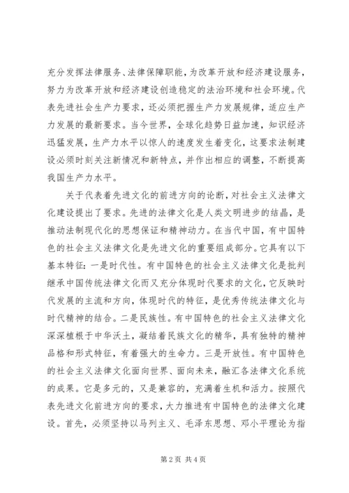 思想汇报培养良好的法律素养.docx