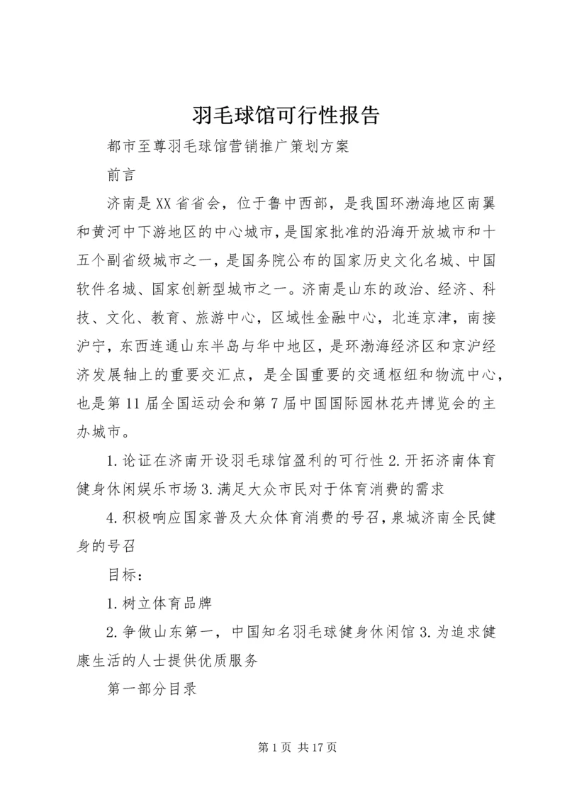 羽毛球馆可行性报告 (4).docx