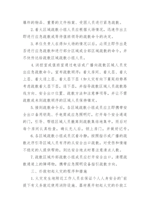 消防安全应急疏散预案.docx