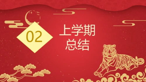 虎年贺岁元旦晚会班会通用PPT模板