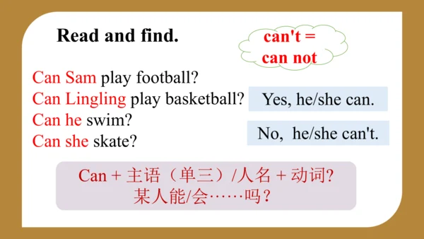 Module 5 Unit 2 Can Sam play football?  课件(共29张PPT