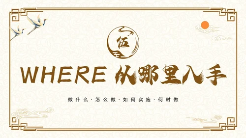 棕色古风如何打造高效教研团队PPT模板