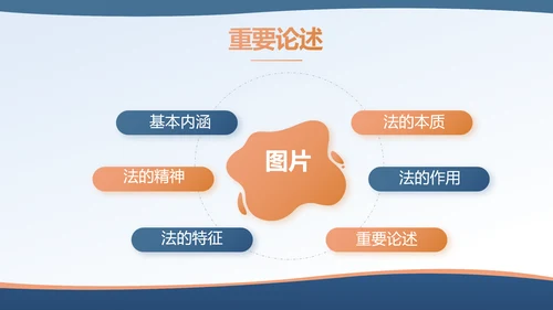 蓝色法律讲堂知识讲座培训宣传PPT