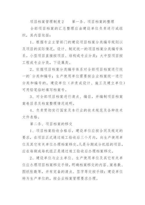 项目档案管理制度.docx