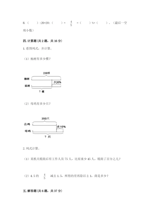 北京版六年级下册数学期中测试卷精品【含答案】.docx