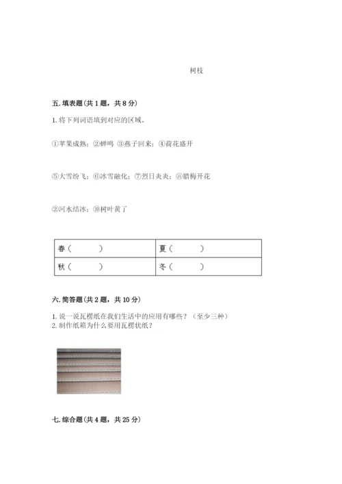 教科版二年级上册科学期末测试卷【考点提分】.docx