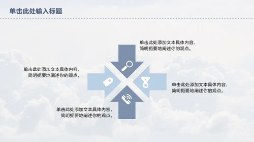 天空总结ppt模板
