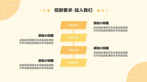 黄色小清新风社团迎新介绍欢迎新同学PPT模板