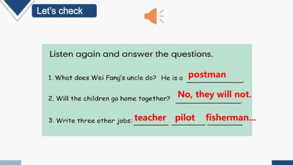 Unit 5 What does he do？Part B Read and write 课件(共2