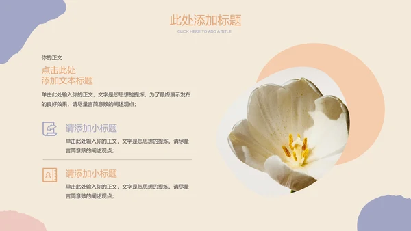 彩色小清新插画风总结汇报通用PPT演示模板