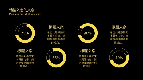 高级黑金工作总结汇报PPT模板