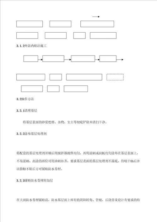 高聚物改性沥青防水卷材施工工艺标准