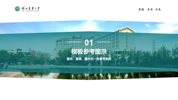 河北农业大学专属学术汇报毕业答辩通用PPT模板
