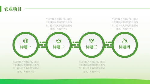 绿色发展生态农业项目报告通用PPT模板