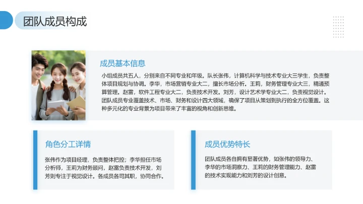 大学生小组项目报告项目研究成果汇报通用PPT模版