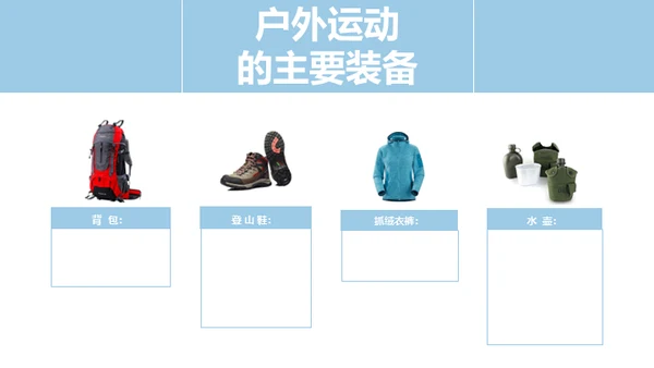 户外运动安全知识通用PPT模板