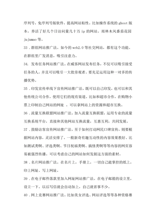 网店网站推广100种方法和秘技.docx