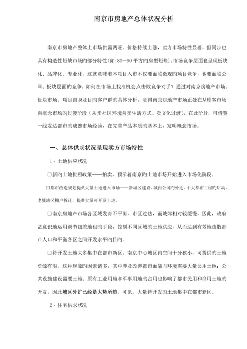 市房地产市场调研综合报告样板.docx