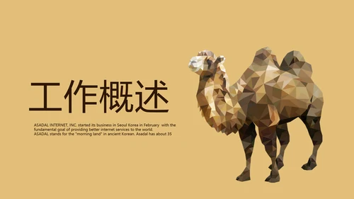 沙漠骆驼西域文化旅游圣地动态PPT