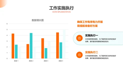 橙色简约商务通用总结汇报演示PPT模板