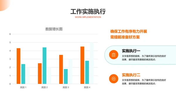 橙色简约商务通用总结汇报演示PPT模板