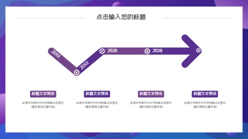 紫色渐变互联网工作汇报通用PPT模板