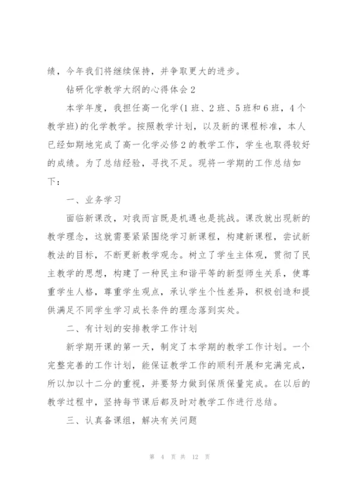 钻研化学教学大纲的心得体会5篇.docx