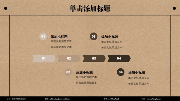 褐色简约小组成员介绍PPT模板