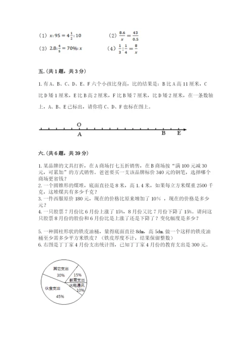 小升初数学考前检测试题附答案（满分必刷）.docx